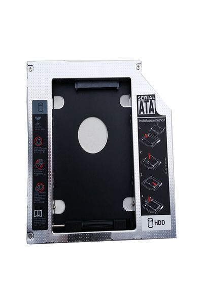 HOPE R HDD Caddy HDD/SSD adapter, for 12.7 mm thick optical drives, aluminum, HOPE R