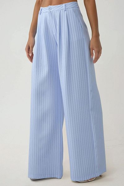 Hiccup Pika Collection High Waist Striped Wide Leg Pants