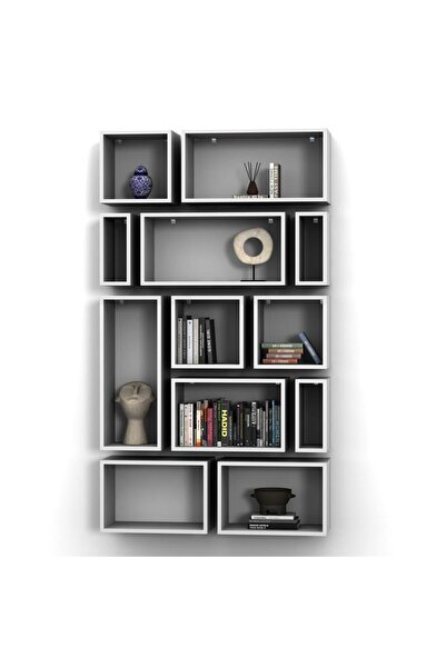 RAFKESTİR KUTU RAF - MODEL 6 (DERİNLİK 20 CM ) BEYAZ ( MAT )