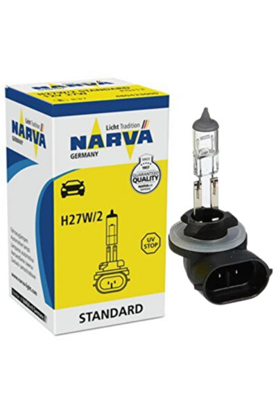 Narva 12V H27 27W PGJ13 Eğri Soketli Halojen Sis Far Ampülü 1 Adet