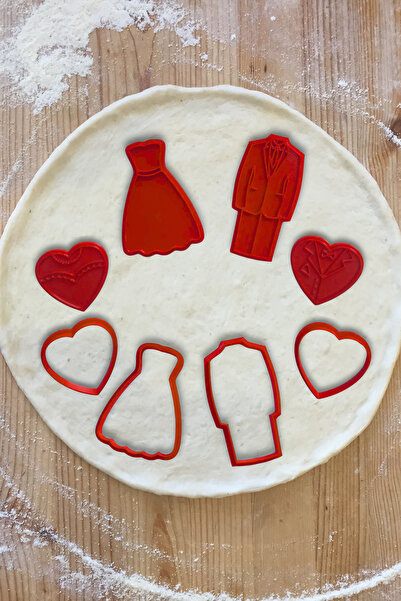 Karmelom Studio مجموعة قوالب وطوابع الكوكيز ذات طابع العروس والعريس - مجموعة ...