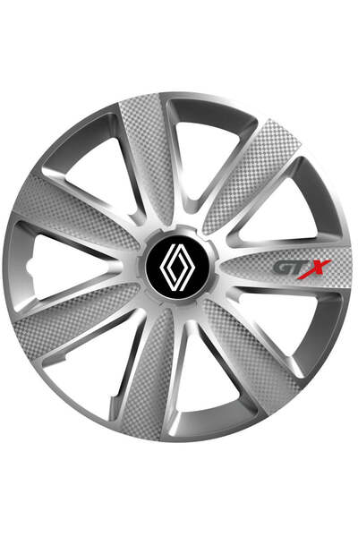 Autohelix MSA Set de 4 capace de jantă GTX gri R15, pentru Renault noi