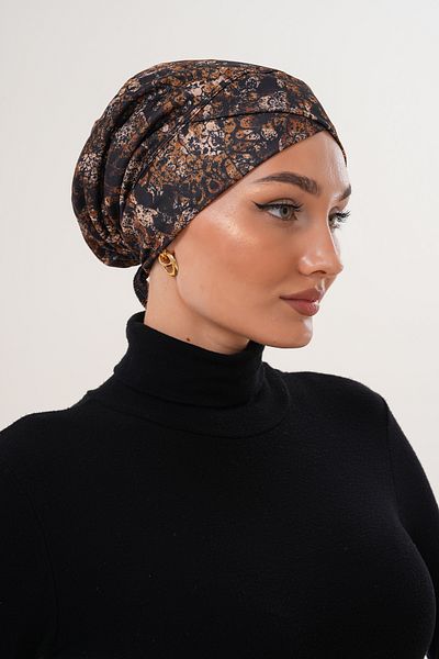 MAG FASHİON Patterned Hijab Cross Swimming Cap Sea Pool Sports Cap Daily Use Hijab Swimsuit Shawl