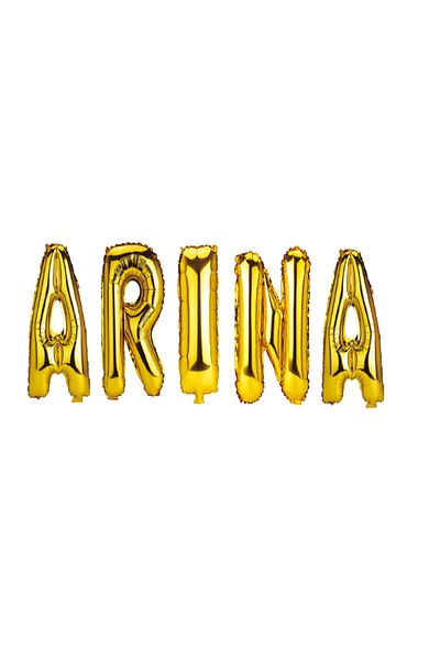 SDX Market Arina Name Letter Balloon Set, Gold, 40Cm