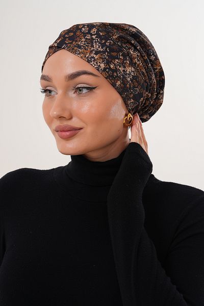 MAG FASHİON Patterned Hijab Cross Swimming Cap Sea Pool Sports Cap Daily Use Hijab Swimsuit Shawl