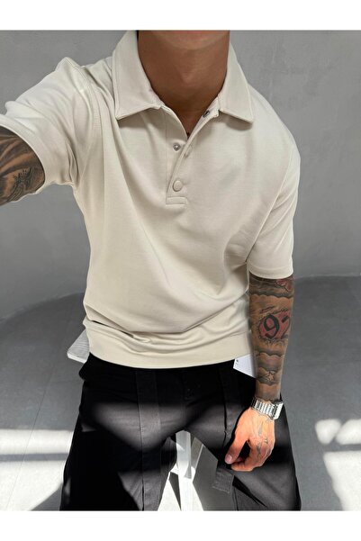 KağanKY Μπλουζάκι με λεπτομέρεια με κουμπιά και λαιμόκοψη πόλο