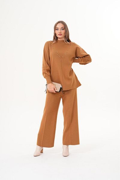 badibadii Women's Winter Thick Double Suit Knitwear Suit
