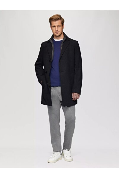 s.Oliver Palton bărbătesc din amestec de lână, cu două rânduri de nasturi