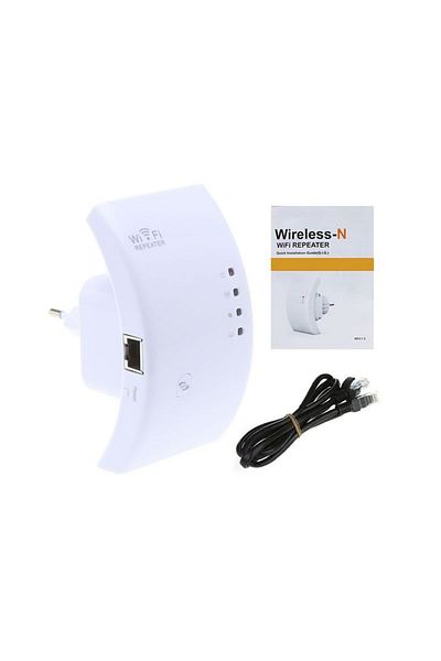 FOXMAG24 Package Wireless-N WiFi Repeater Signal Amplifier, 300 mbps, 220 volts, white