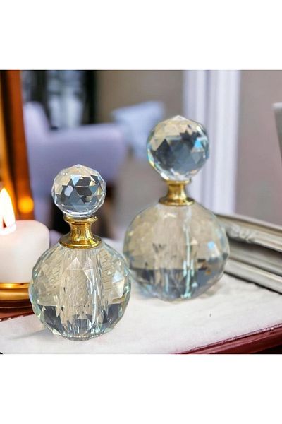 ECASATAL TRANSPARENT DECORATIVE GLASS 2 PCS