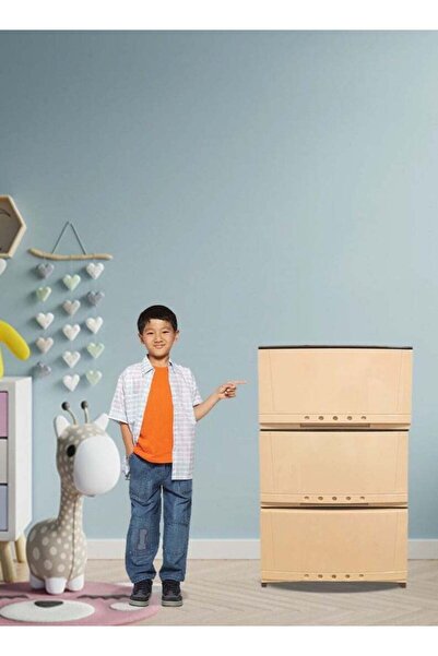 co arma خزانة ذات 3 أدراج متعددة الألوان 42×34×63 سم