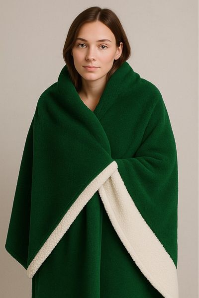 Mulberry Soft Inside Sherpa Textured Tv Blanket 120 X 170