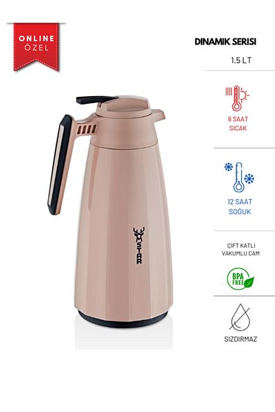 Star Termos Dynamic Series 1.5 Lt Glass Thermos - Powder