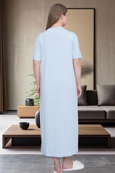 Mavelle Women's Lace Detailed Plus Size Nightgown 6029