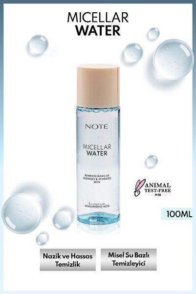NOTE Micellar Water Nemlendirici ve Ferahlatıcı Makyaj Temizleme Suyu