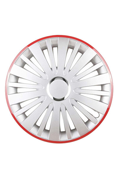 Autohelix MSA Set de 4 șepci Falcon gri cu ramă roșie R15