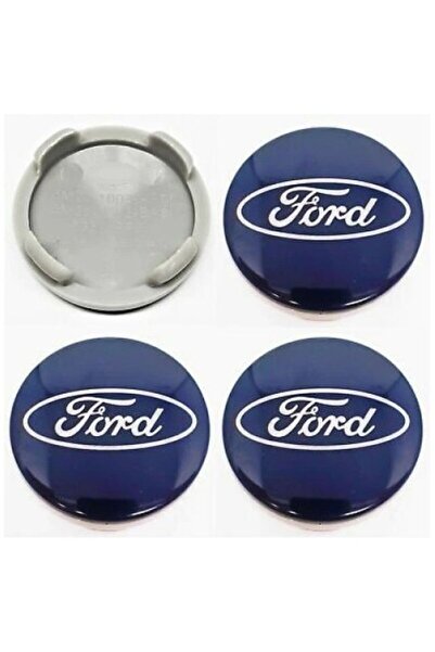 Autohelix MSA Set de 4 capace albastre de 54 mm, Ford Focus/Mondeo/Kuga, pentru jante din aliaj