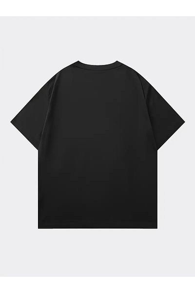 FUFLUNS Unisex Back to School Basic Oversize Circleneck Tshirt