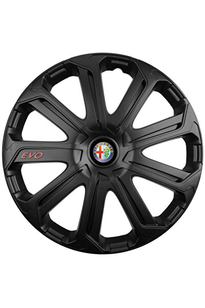Autohelix MSA Set de 4 capace de jantă Evo negre R15, pentru Alfa Romeo