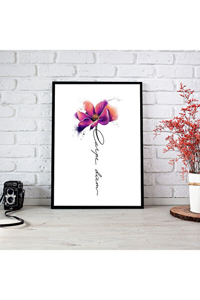 woodsia Tablou cu poster din lemn MDF cu aspect de cadru dintr-o singură buca...