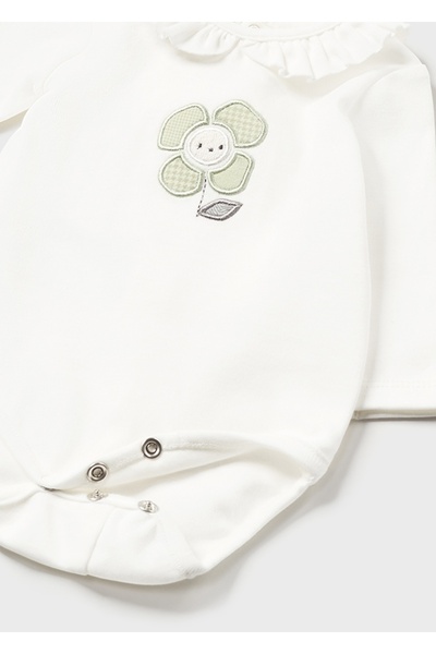 MAYORAL Winter Baby Girl Body Skirt Jacket Set Green