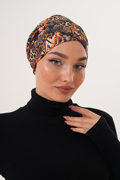 MAG FASHİON Patterned Hijab Cross Swimming Cap Sea Pool Sports Cap Daily Use Hijab Swimsuit Shawl Scarf