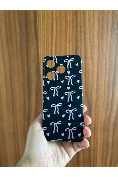 Newon Tecno Spark 10 Ribbon Bow Printed Inner Velvet Premium Silicone Phone Case (Ki5Q)