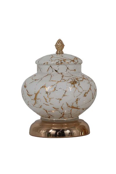 OEM Gold and white candy box, 19cm