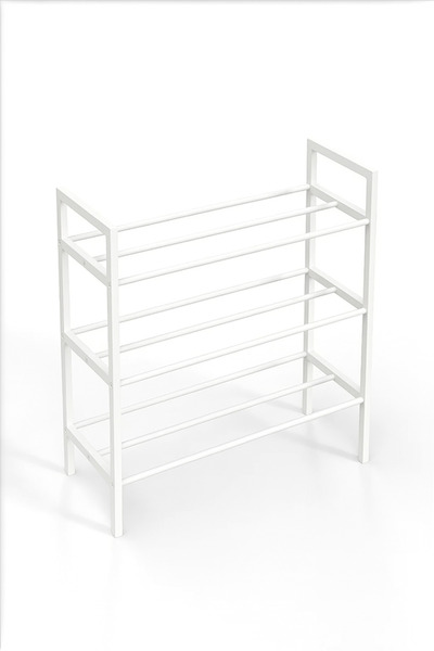 WANDOO 3 Raflı Metal Ayakkabılık 60x62x24 cm – Portatif Ayakkabı Düzenleyici,...
