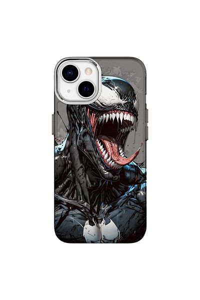 Turkuaz iPhone 14 Compatible Venom Design Luxury Silicone Case