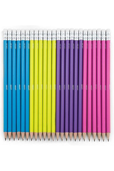 Yoobi No. 2 Pencils Don't Forget To Write Multicolored (24 Pack)