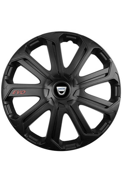 Autohelix MSA Set de 4 capace de jantă Evo negre R15, pentru Dacia