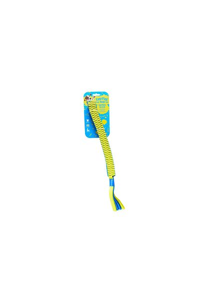 Duvo Supa Nylon Tug Stick S - 30 x 30cm - Blue / Yellow Dimension: 30 x 30cm