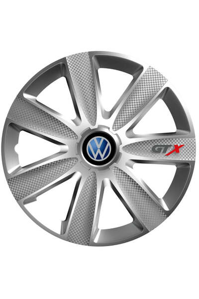 OEM Set de 4 capace de jantă GTX gri R16, pentru Volkswagen