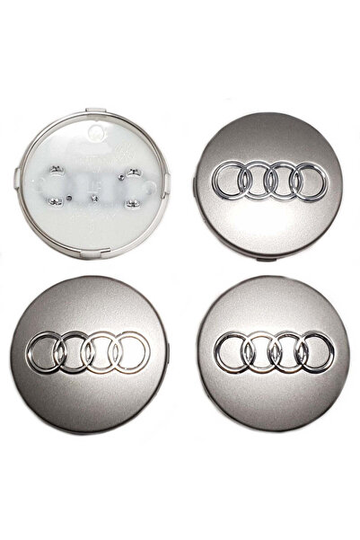 Autohelix MSA Set de 4 capace roți 60mm gri/argintiu, Audi A3, A4, A5, A6, A7...