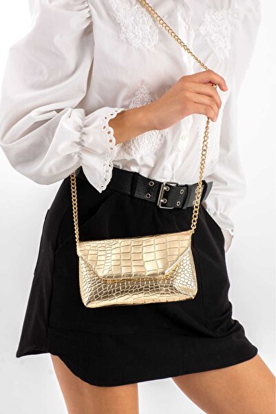 Zealous Жіноча сумка з ланцюжком і крокодилячим візерунком