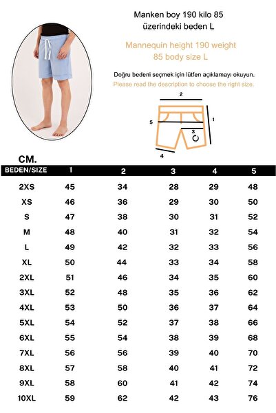 RELAXL 100% Cotton Double Leg Comfortable Fit Baby Blue Unisex Shorts