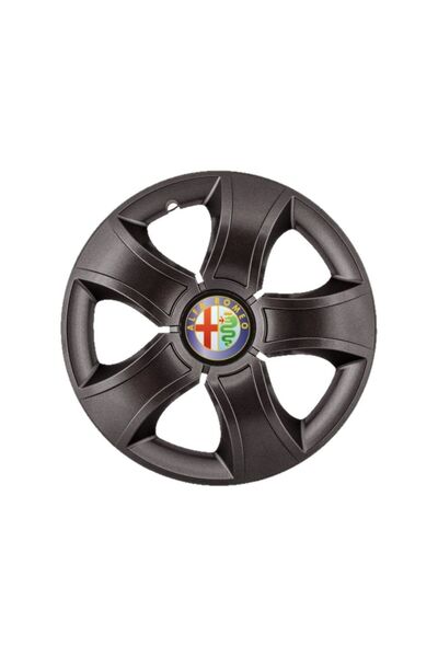 Autohelix MSA Set de 4 capace de jantă Bis Black R15 pentru gama de mașini Al...