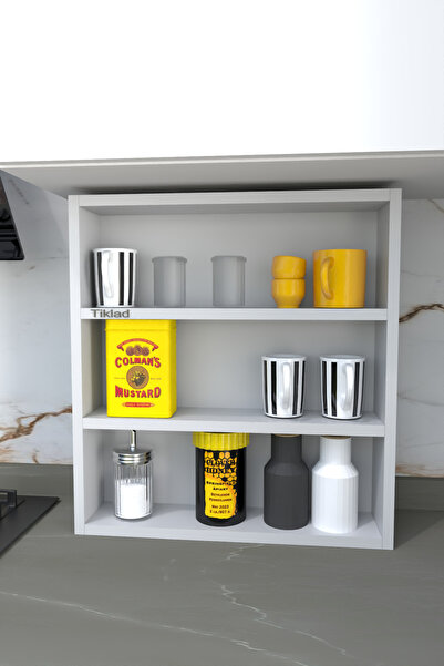 Tiklad Mutfak Doğalgaz Borusu Gizleme, Kapama, Geniş Mutfak Rafı