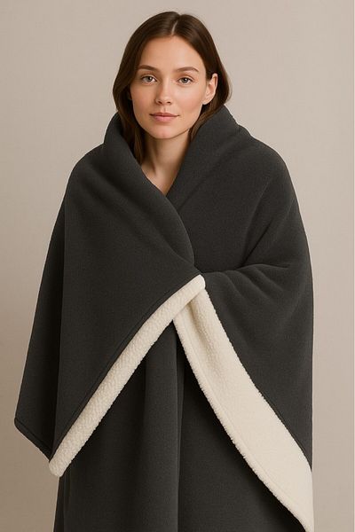 Mulberry Soft Inside Sherpa Textured Tv Blanket 120 X 170