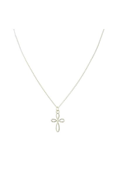 Abundo 925 Pure Cross Silver Chain