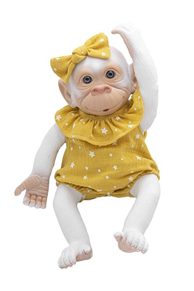VipDeluXe Şempanze Goril Yeni Doğmuş Rosatoys Maymun 40 cm/Albino Copito