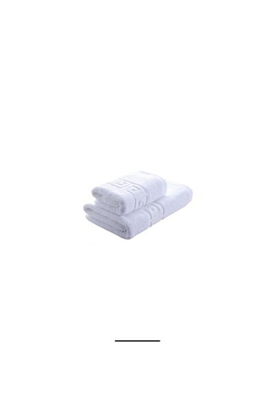OEM Set of 2 Towels, White, 100% Cotton