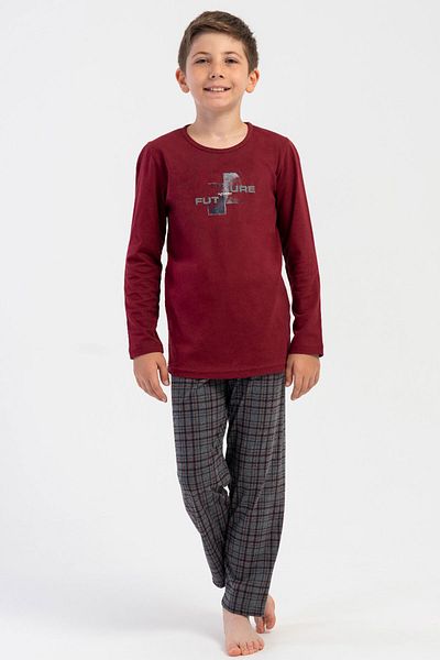 VİENETTA Boy's Long Sleeve Pajama Set (9/10-15/16), 503106