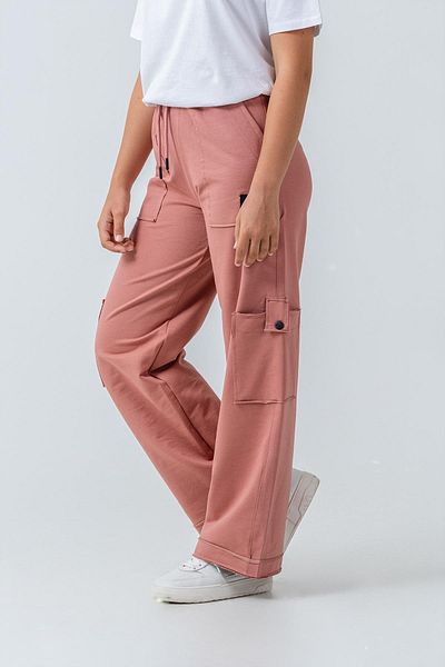 ASYAKİDS CLUB Girls' Wide Leg Pocketed Comfortable Cut Combed Cotton Sweatpants