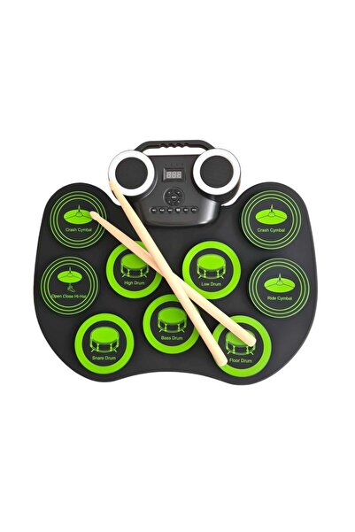 SDX Market Set of 9 Digital Electronic Stereo Silicone Drums, Flexible, foot ...