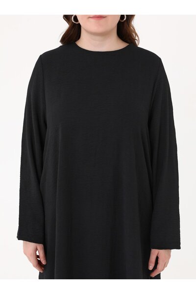 ALİA Aerobin Basic Tunik&Pantolon Büyük Beden İkili Takım - Siyah -