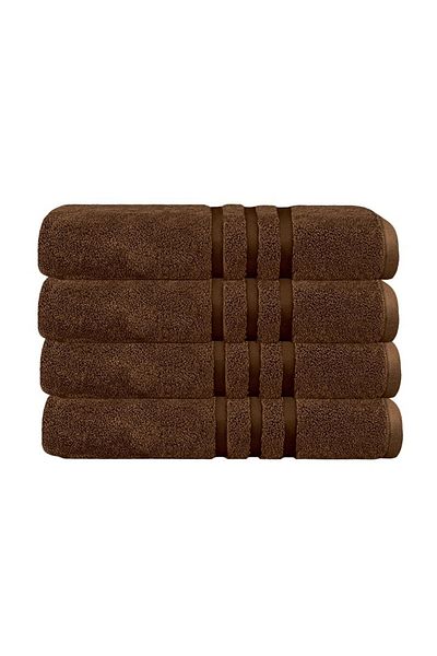 Quasar & Co. Set 4 prosoape baie Quasar & Co.®, 100% bumbac, 450 g/mp, 50 x 90 cm, maro