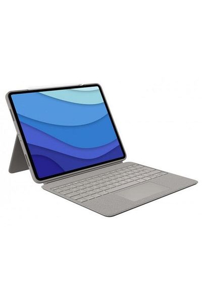 logitech Husa Book Cover cu tastatura Combo Touch pentru Apple iPad Pro 12.9" (Gen.5 / Gen.6) (Gri d