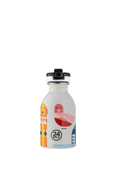 24 Bottles Kids Bottle Best Friends Pipetli Paslanmaz Çelik Çocuk Su Matarası 250 ml